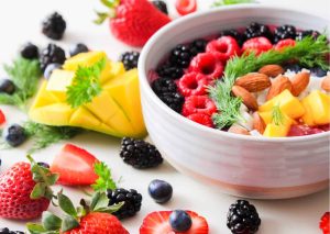 Fruit salad in a bowl