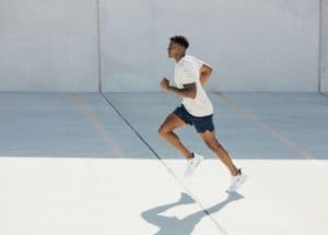Athlete running